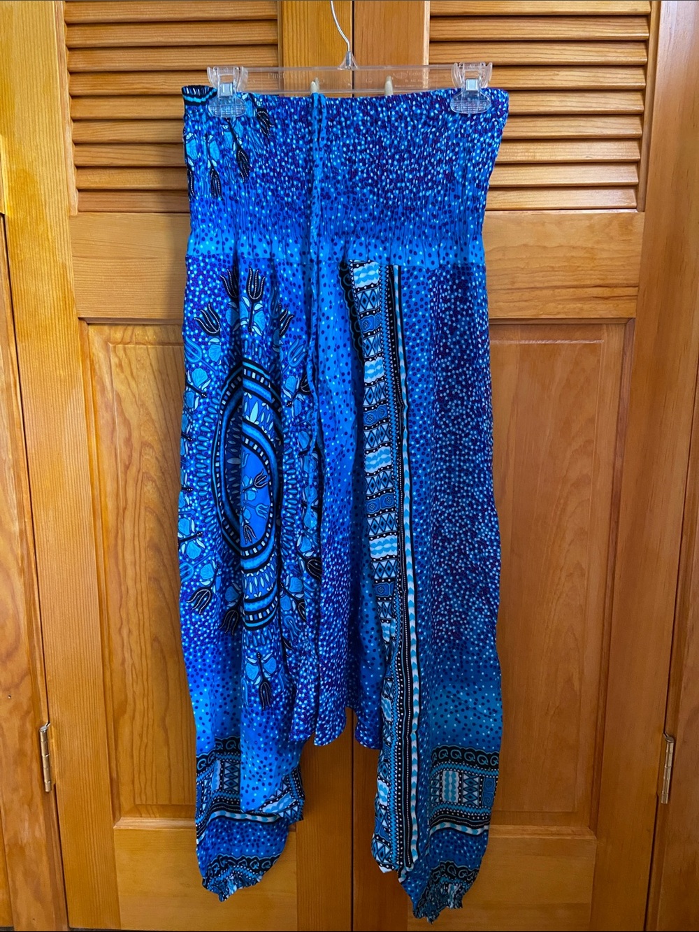 Blue Printed Boho Harem Pants - RED PRINT SHOWN FOR STYLE ONLY!